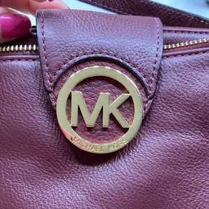 Michael Kors burgundy crossbody bag